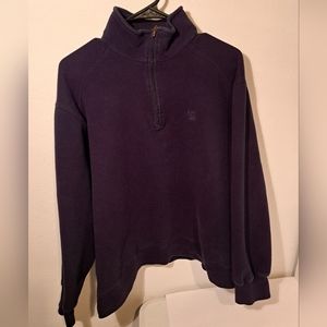 IZOD Pullover Quarter Zip Men's XL Navy Blue